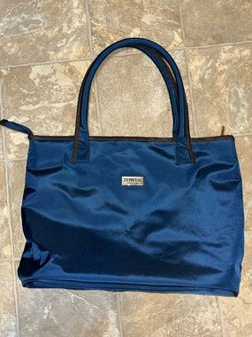 Tower London Fog Navy Blue Tote Bag for Women